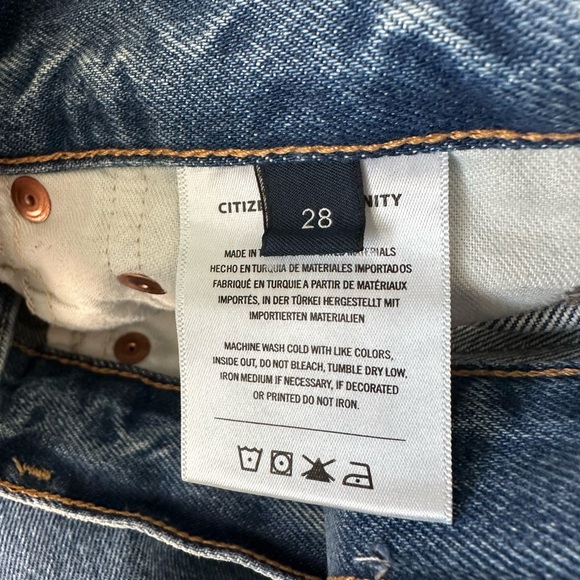 Citizens of Humanity Miro Relaxed Wide-Leg Barrel Jeans SZ 28 - Picture 5 of 6